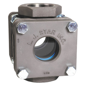 LJ Star Visual Flow Indicators Standard Threaded Models, Stainless Steel