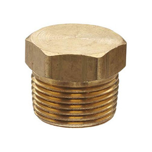 Dixon Brass Solid Hex Head Plug, NPT