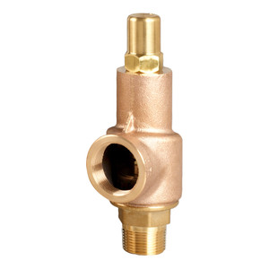 Aquatrol 89 Series 1 in. MNPT x FNPT Brass Air/Gas Safety Valve, Closed Cap