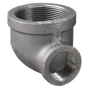 Service Metal Series SBGR90 150 Galvanized Malleable Iron 2-1/2 in. x 1-1/4 in. 90° Reducing Elbows