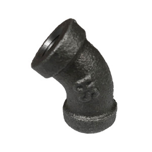 Service Metal Series SB45 Class 150 Black Malleable Iron 3 in. 45° Elbows