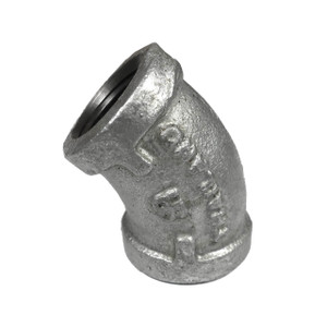 Service Metal Series SG45 Class 150 Galvanized Malleable Iron 1/4 in. 45° Elbows