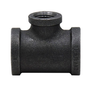 Service Metal Series SBRT Class 150 Black Malleable Iron 2-1/2 in. x 3/4 in. Reducing Tees