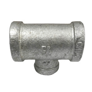 Service Metal Series SGRT Class 150 Galvanized Malleable Iron 3/4 in. x 1/4 in. Reducing Tees