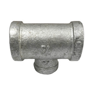 Service Metal Series SGRT Class 150 Galvanized Malleable Iron 1 in. x 1/2 in. Reducing Tees