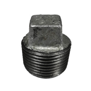 Service Metal Series SGSHP Class 150 Galvanized Malleable Iron 1 in. Square Head Plugs