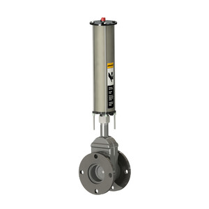 Betts ANSI Flange x ANSI Flange Stainless Steel Pneumatic Operated Sliding Valve w/ 316 SS Stem & Gates