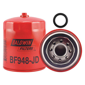 Baldwin Filters BF948JD Spin-On Fuel Filter w/Drain, 1 in. Thread, 20 Micron, Each