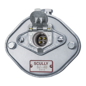 Scully 07707 SJ-4D Pole Pattern Socket, 4-Pin for Cane Probes