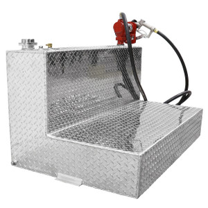 RDS 95 Gallon Aluminum L-Shaped DOT Certified Tank with 8 GPM