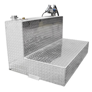 RDS 95 Gallon Aluminum L-Shaped DOT Certified Tank with 8 GPM Transfer Pump