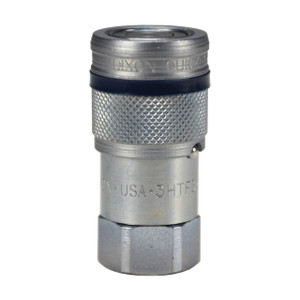 Dixon HT-Series 1 1/2 in. NPTF Correct Connect® Steel Flushface Female Threaded Coupler