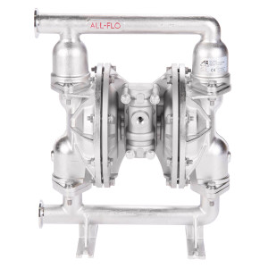 All-Flo F Series 1 in. Tri-Clamp All-Pur FDA Pumps, 48 GPM w/PTFE Diaphragm, Valve, Ball & O-Ring, SS Seats
