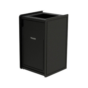 Commercial Zone Earthcraft Series Single Stream 42 Gallon Flat Top Waste Container w/Top Load Square Opening