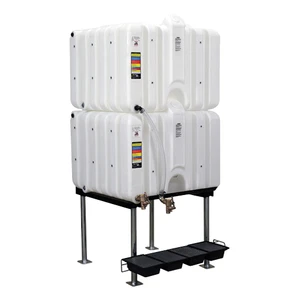Rhino Tuff Tanks 80/80/80 Gal. Gravity Feed Poly. Tank Package