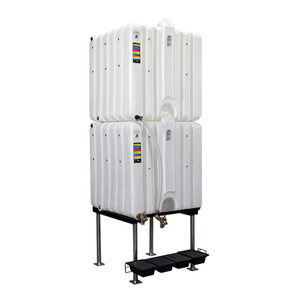 Rhino Tuff Tanks 180/180 Gal. Gravity Feed Poly. Tank Package
