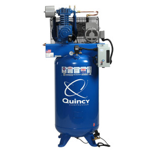 Quincy Compressor 251C80VCBM23 QT MAX Stationary Two-Stage 80 Gallon Air Compressor, 5 HP, Vertical, 230V 1-Phase