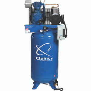 Quincy Compressor 271CS80VCB23 QT Pro Stationary Two-Stage 80 Gallon Air Compressor, 7.5 HP, Vertical, 230V 1-Phase