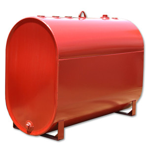 JME Tanks AU-275-12P 268 Gallon 12 Gauge Single Wall Obround Utility Tank