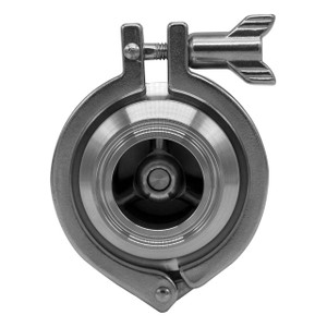 Tru-Flo CSE-316L-TC Series SS Butt-Weld Non-Return Disc Spring Check Valve, Viton Seals