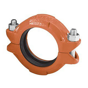 Anvil FIG 7001 Gruvlok® Flexible Coupling w/Nitrile C Style Gasket, Ductile Iron Ptd. Orange