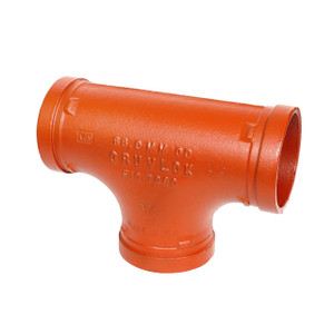Anvil  FIG 7060 Gruvlok® 8 in. Grooved Tee Fitting, Ductile Iron Ptd. Orange