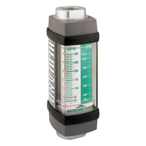 Badger Meter Hedland Variable Area Water Based Fluids Flow Meter, Aluminum, 1/4 in. Female NPT