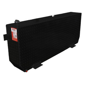 51 Gallon Aluminum Rectangle Auxiliary Tank - Diesel, Black Powder Coated