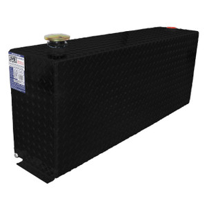 38 Gallon Aluminum Rectangle Fuel Transfer Tank - Black Powder Coated