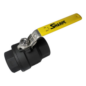 Sharpe 50B Series 1/2 in. NPS Full Port Carbon Steel Seal Welded 2-Piece Ball Valve, 2000 CWP