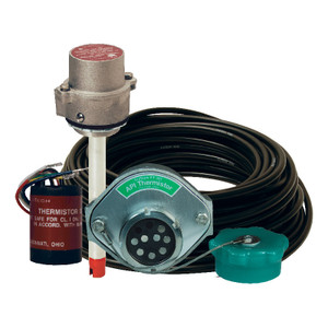 Dixon FT15301-12 Single Compartment Aviation Overfill Package, 2-Wire, Green Thermistor Socket, 12 in. Sensor