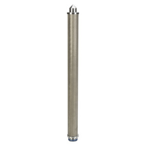 Donaldson SRF V Series 304 Stainless Steel Sterile Air Pleated Depth Filter Element, 20/3, Code 7 Connection, 0.2 Micron, Silicone, Welded End Cap