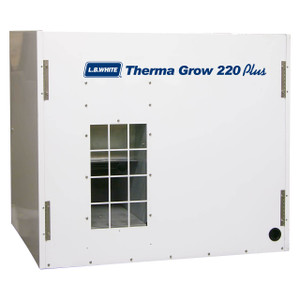 L.B. White Therma Grow 220 Plus Heater, 220K BTU, LP, 1,750 CFM, 115V/60 Hz/1 Phase, Tri-Shield Box Unit (AG Use Only)