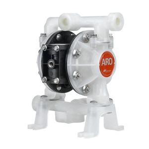 ARO Compact Series 1/2 in. NPTF Polypropylene Air Diaphragm Pump w/ PTFE with Santoprene Backup Diaphragms, PTFE Balls & Polypropylene Seats