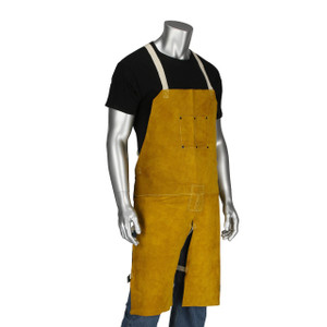 Ironcat® 7011 Leather Split Leg Welding Apron- 36 in. Length