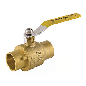 Jomar Valve JF-100S Series Solder Connection Brass Ball Valve, Full Port