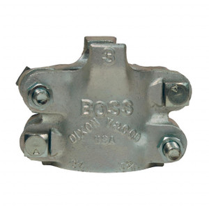 Dixon Boss® BU34 Clamp 2 1/2 in. Hose ID Zinc Plated Iron 4 Bolt and 2 Finger