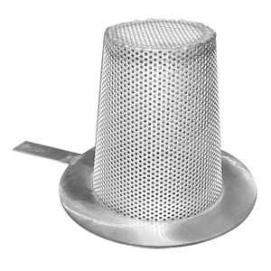 Titan Flow Control 4 in. Stainless Steel Perforated Temporary Basket Strainer