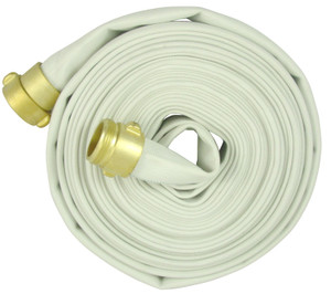 1 1/2 in. x 50 ft. Double Jacket Fire Hose Assembly w/ Aluminum NPSH Couplings