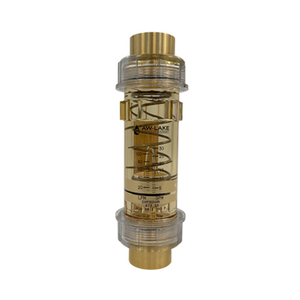 AW-Lake CV-P10-W4M 3/4 in. Port NPT (Brass) Clearview Value Flow Meter - Polysulfone, 1 - 10 GPM