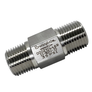 swagelok SS-815-6 5袋 Swagelok Stainless Steel 1-Piece Poppet Check Valve, Fixed