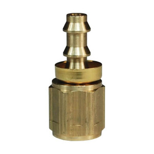 Dixon Brass Female NPT x Push-On Brass Hose Barb Fittings w/ Brass Cap