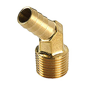 Dixon Brass Male NPT x 45° Elbow Hose Barb Fittings