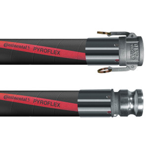 Continental ContiTech Pyroflex 3 in. Hot Tar and Asphalt Hose Assembly w/ Female Coupler x Male Adapter Ends