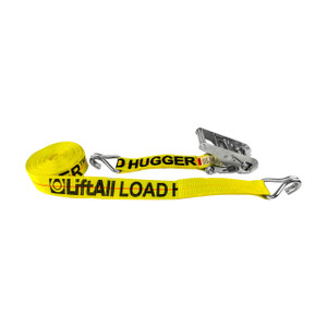 Lift-All Load Hugger™ 2 in. x 15 ft. Polyester Tie Down w/ Ratchet, 1-Ply, U-Hook, 5,000 lbs. Ultimate Strength, 1,600 lbs. Working Load Limit