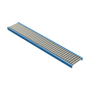 LEWCO 2511 Series Heavy Duty Straight Gravity Roller Conveyor, 2 1/2 in. Diameter, 11 Gauge Steel Rollers, 9 in. Between Frames, 6 in. Roller Centers, 5 ft. Length