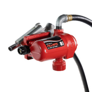 Fill-Rite FR8 12V DC Fuel Transfer Pump w/ Manual Nozzle - 8 GPM