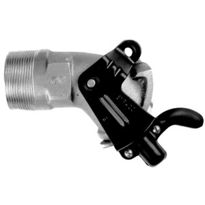 Syracuse Stamping Co. 2 in. Aluminum Short Handle Gate Faucet - 2 in. NPT - Aluminum