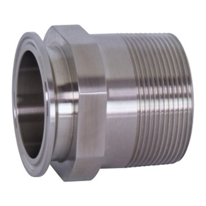 Dixon Sanitary 21MP-R5025 Stainless Steel Clamp x Male NPT Adapter - 1/2 in. - 1/4 in.