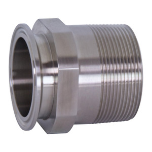 Dixon Sanitary 21MP-R7525 Stainless Steel Clamp x Male NPT Adapter - 3/4 in. - 1/4 in.